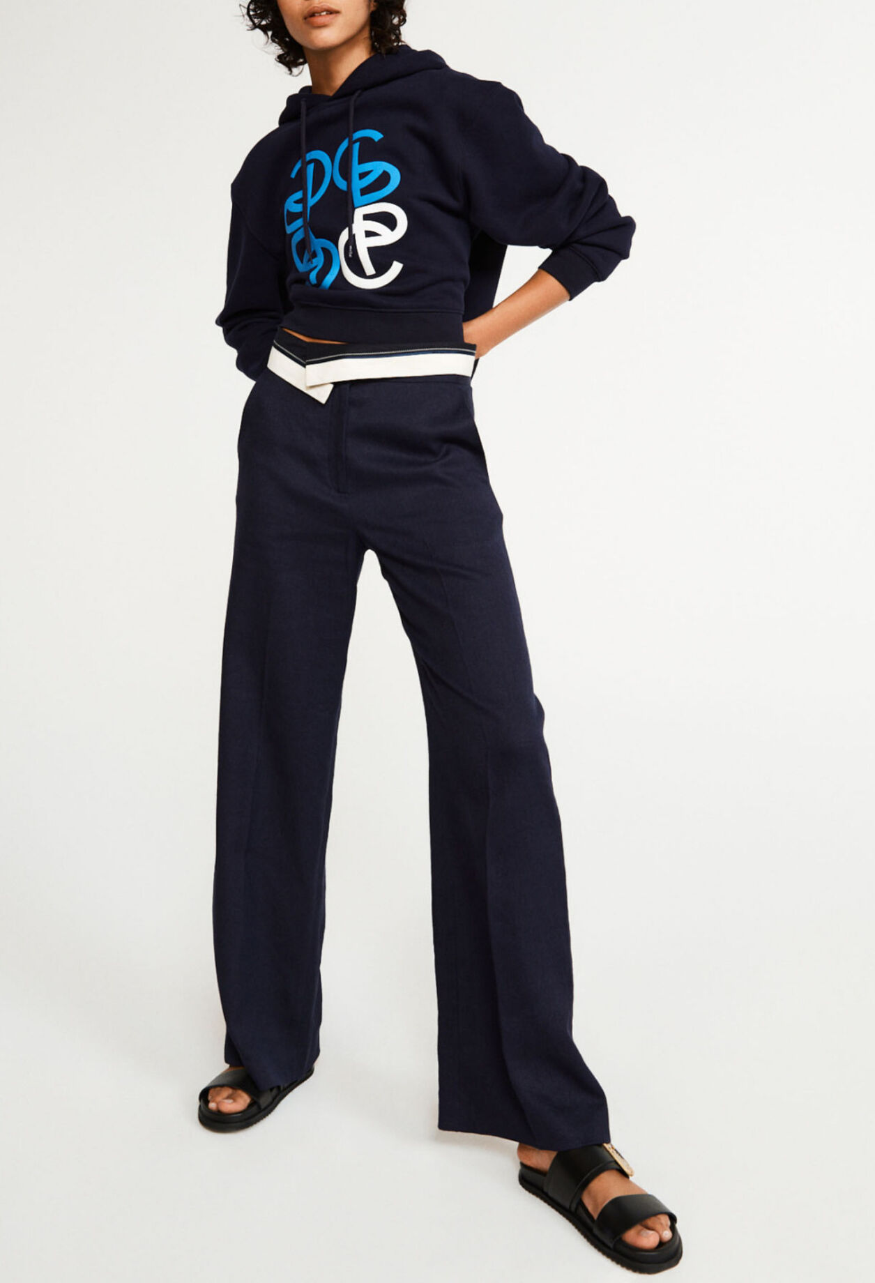 High-rise trousers