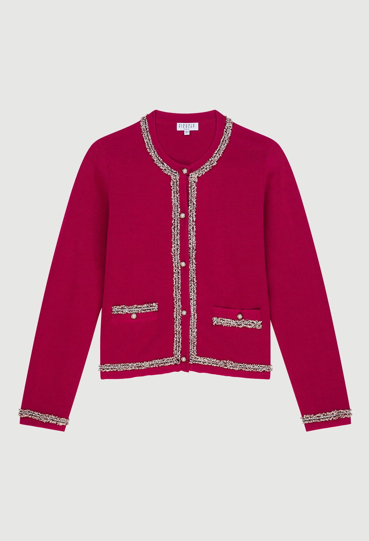 Cardigan with fringed detail