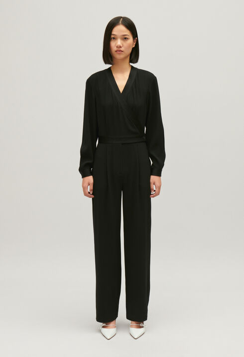 Black trouser suit