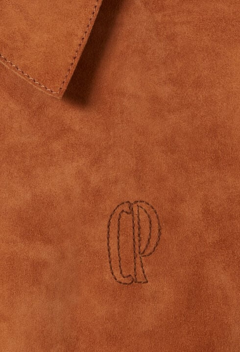 Sleeveless leather jumpsuit