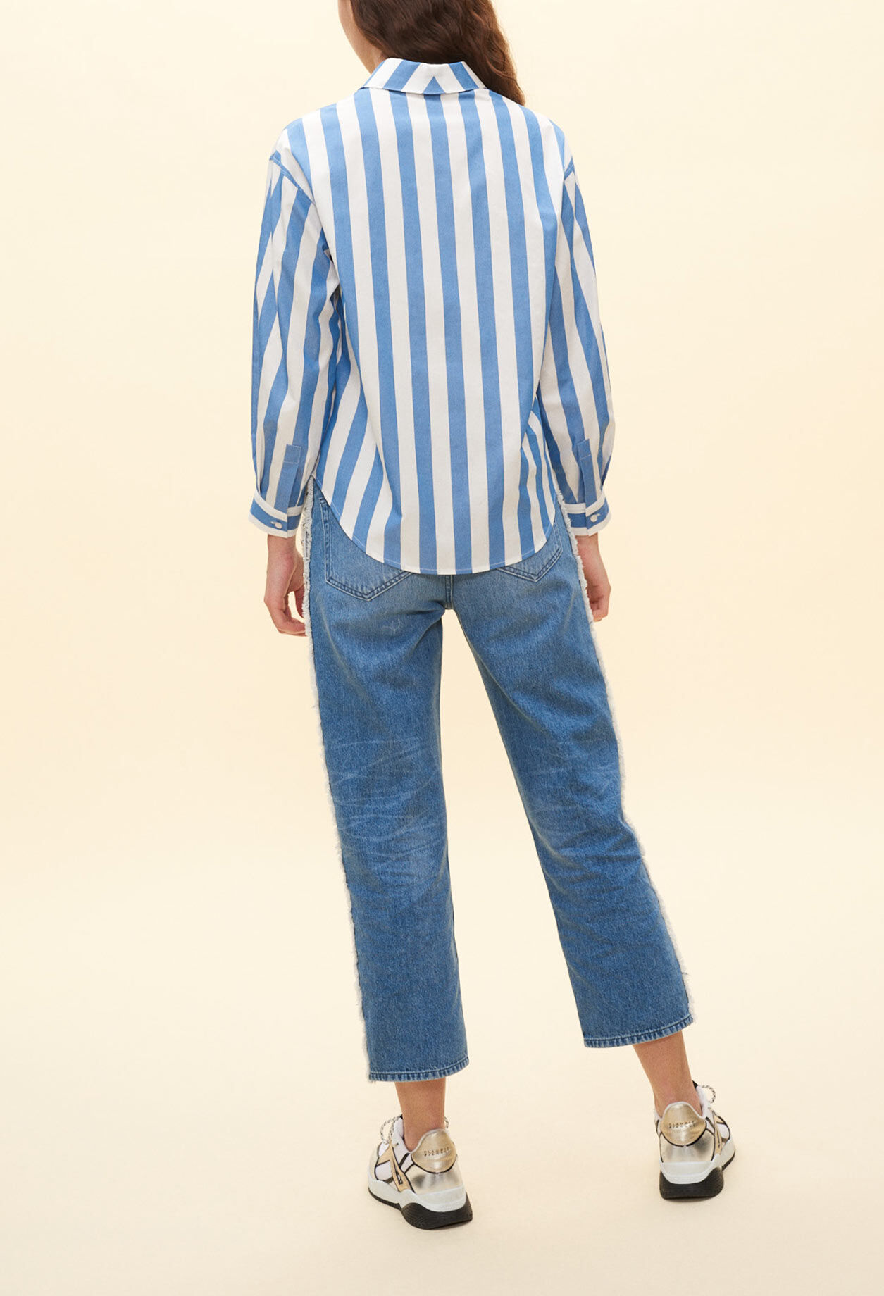 Striped loose-fit shirt