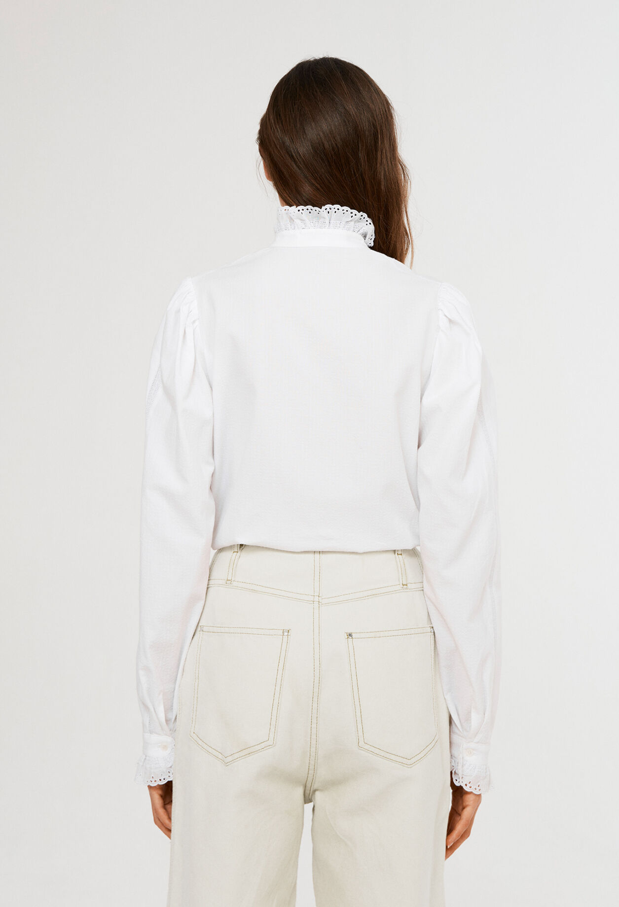 White cotton blouse