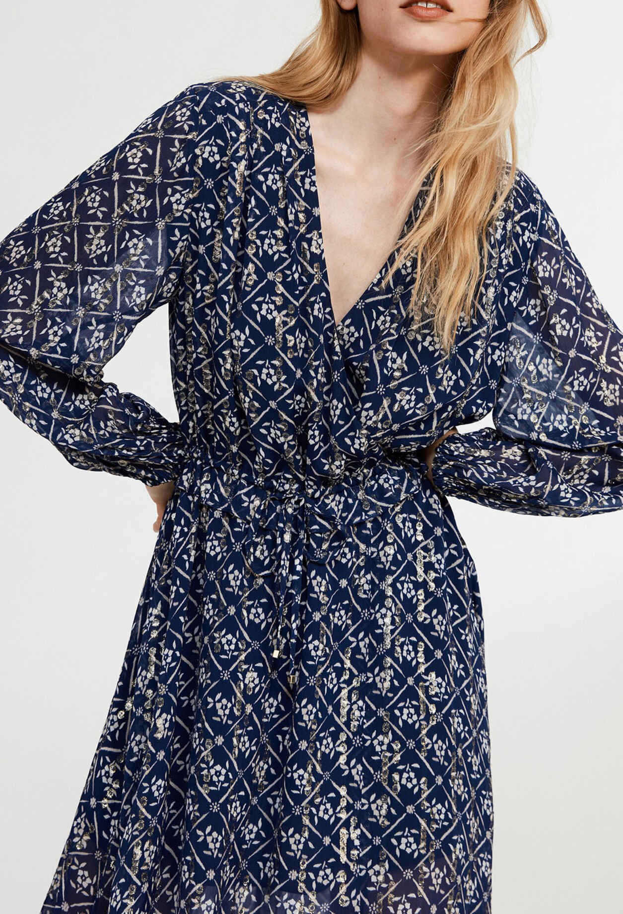 Robe longue à motifs fleuris