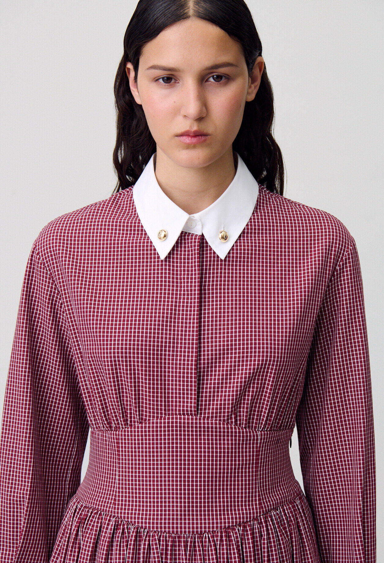 Short checked dress