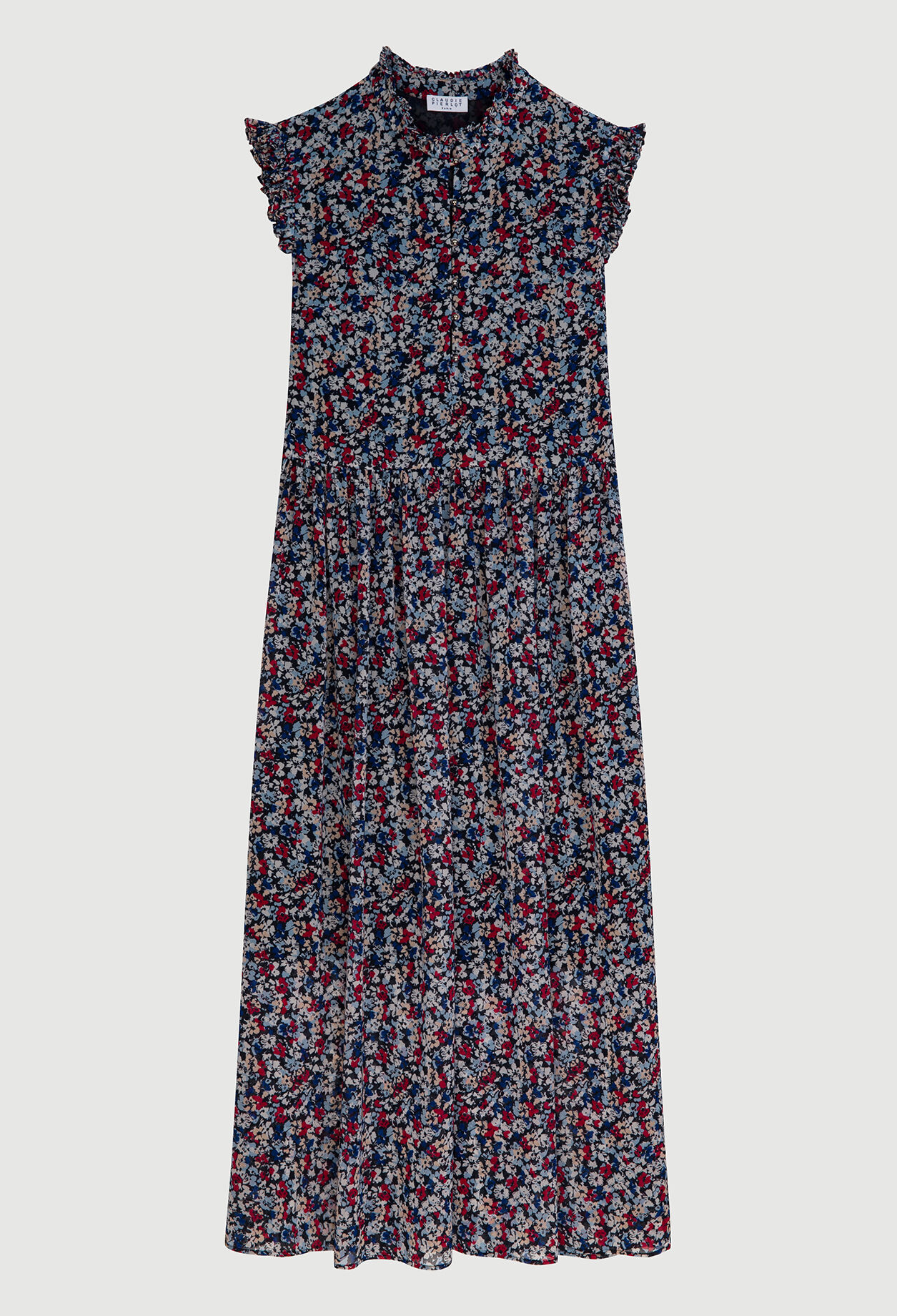 Long dress with frills