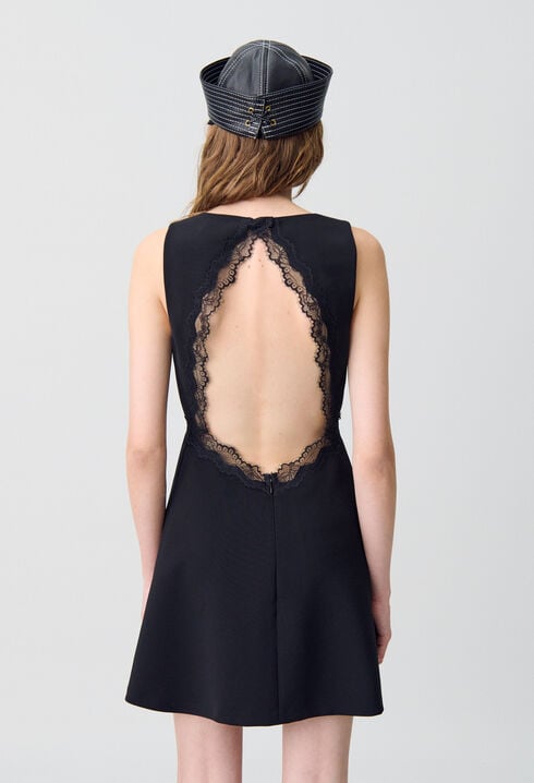 Lace Backless Dress