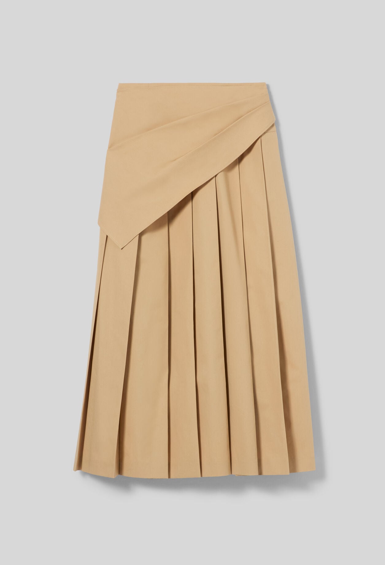 Pleated midi skirt