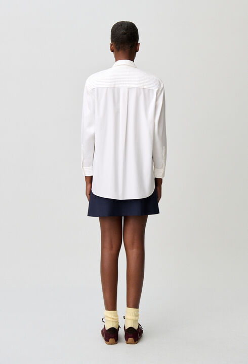 Claudie embroidered poplin shirt
