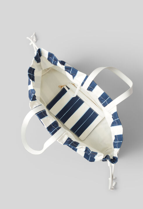 Large Striped Tote Bag