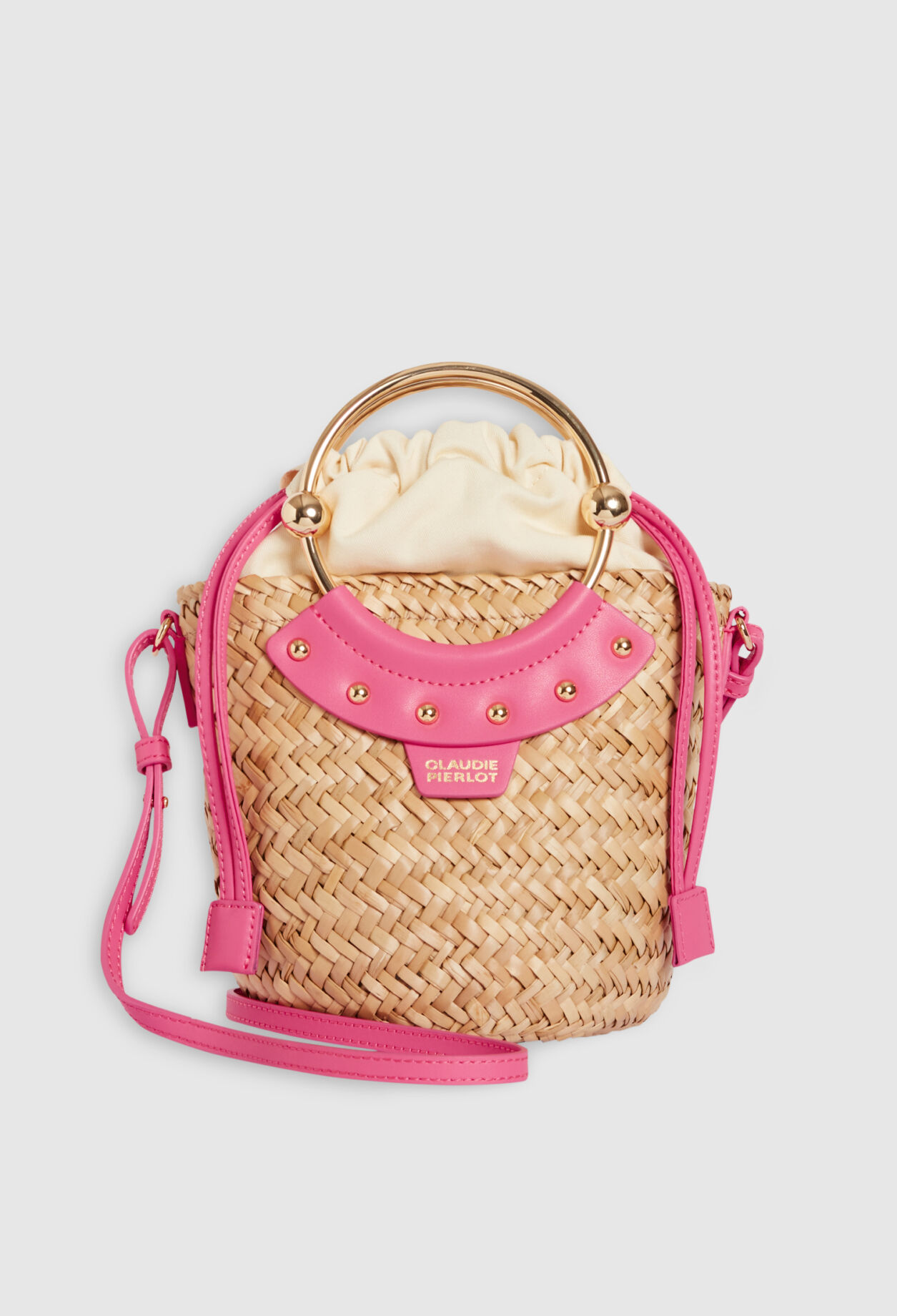 Claudie Pierlot Petit Sac Panier Handbag Claudie Pierlot Camel In