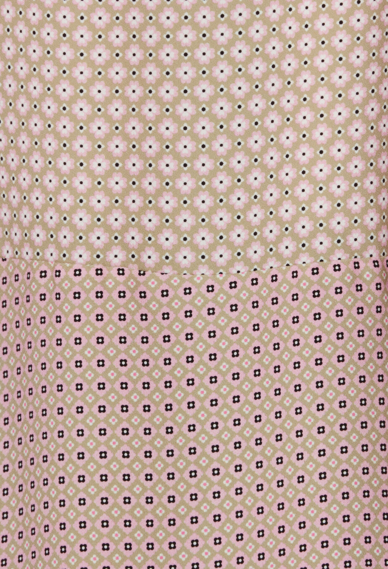 Printed pink mini dress