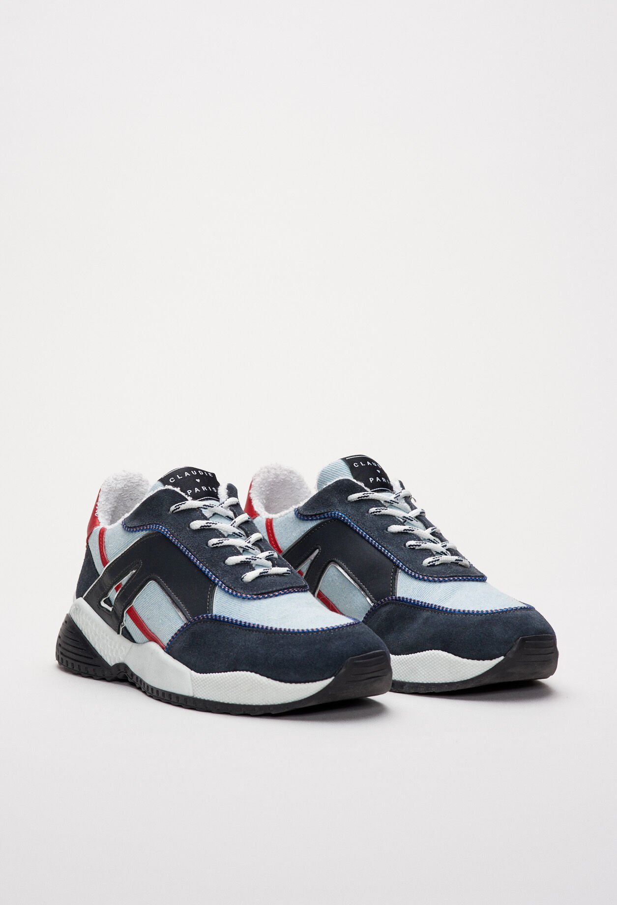 Laced trainers