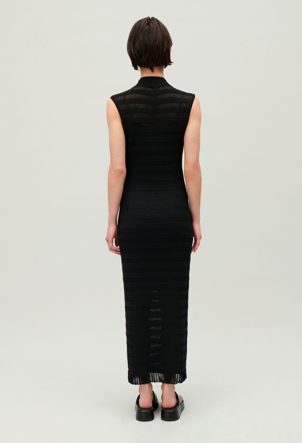 Black tube maxi dress