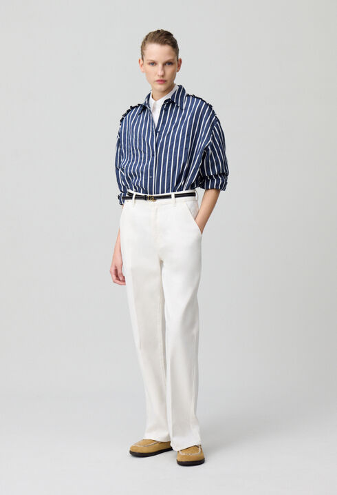 Striped fluid shirt