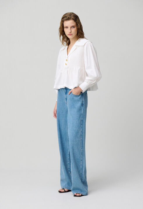 Ruffled blouse