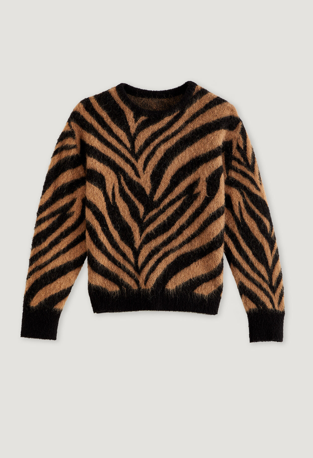 Zebra striped pullover
