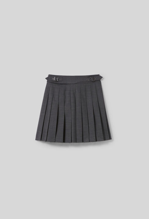 Pleated mini skirt