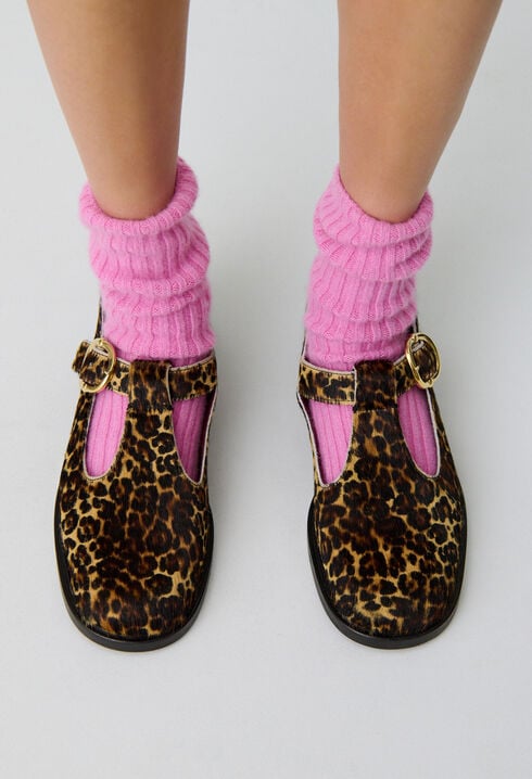 Leopard Leather Baby Shoes