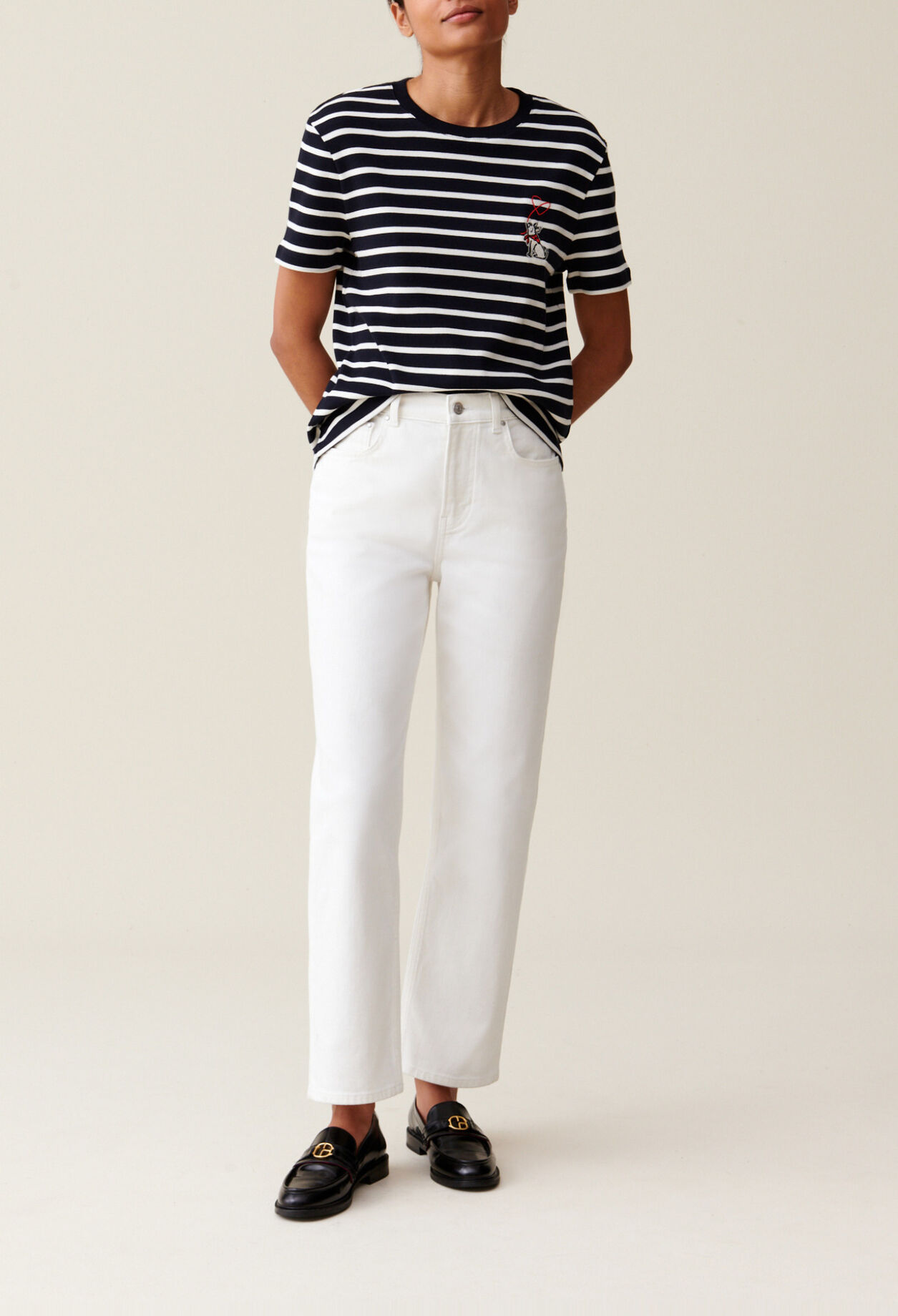 Sailor T-shirt Jean Toto embroidery
