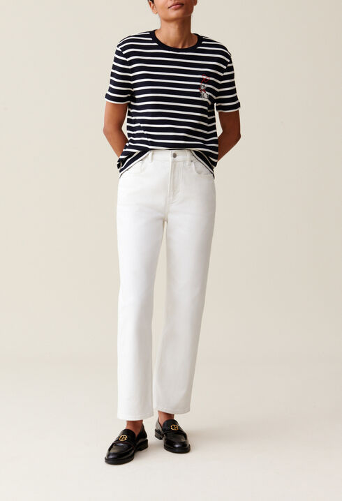 Sailor T-shirt Jean Toto embroidery