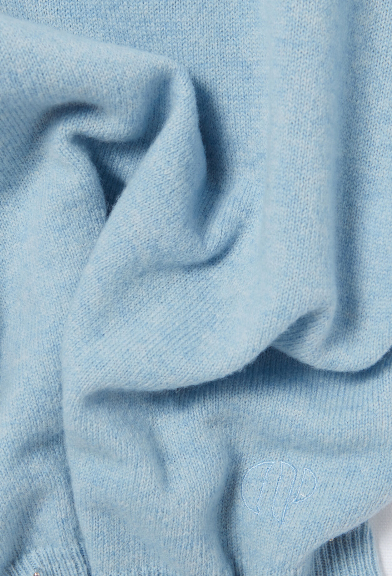 Wool jumper with high neck