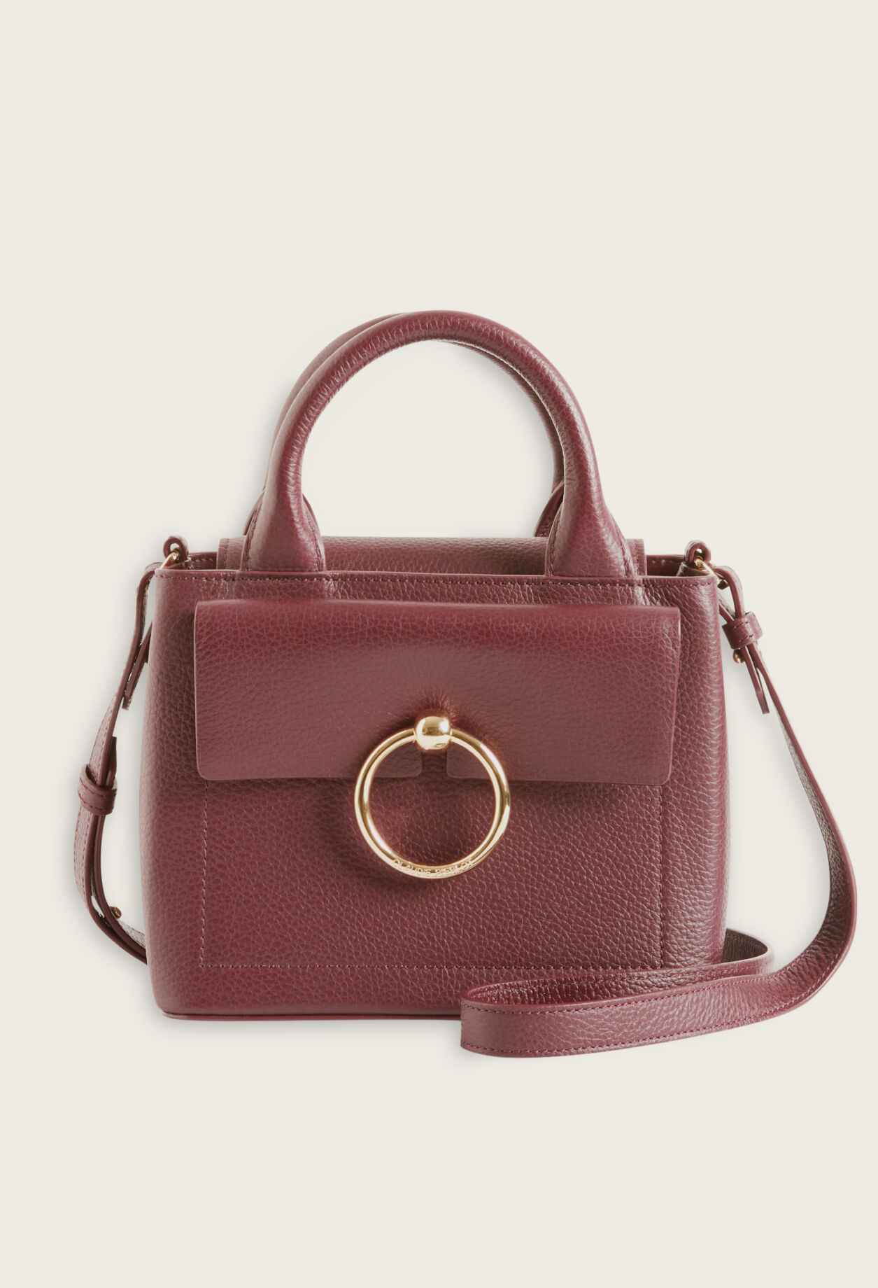 Anouck burgundy leather bag