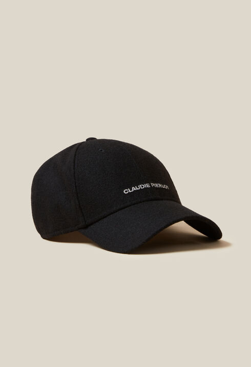 Black Claudie Pierlot logo cap