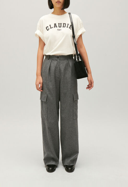 Light grey cargo trousers