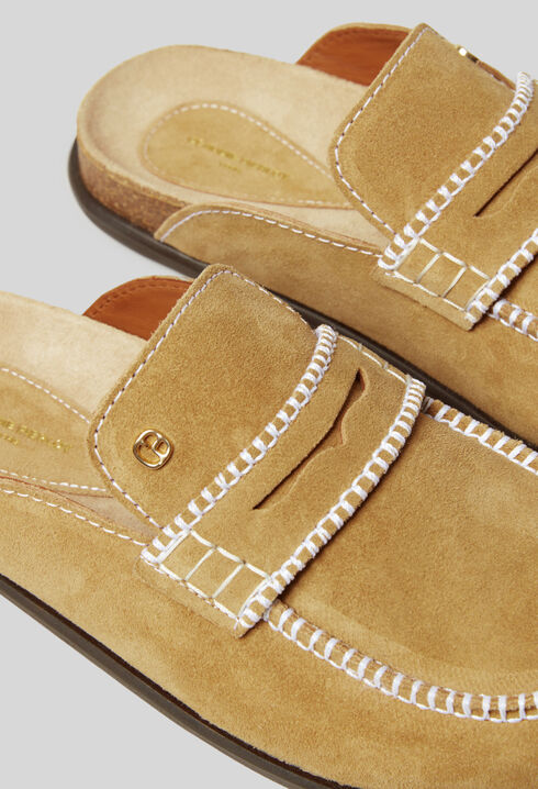 Suede Mules