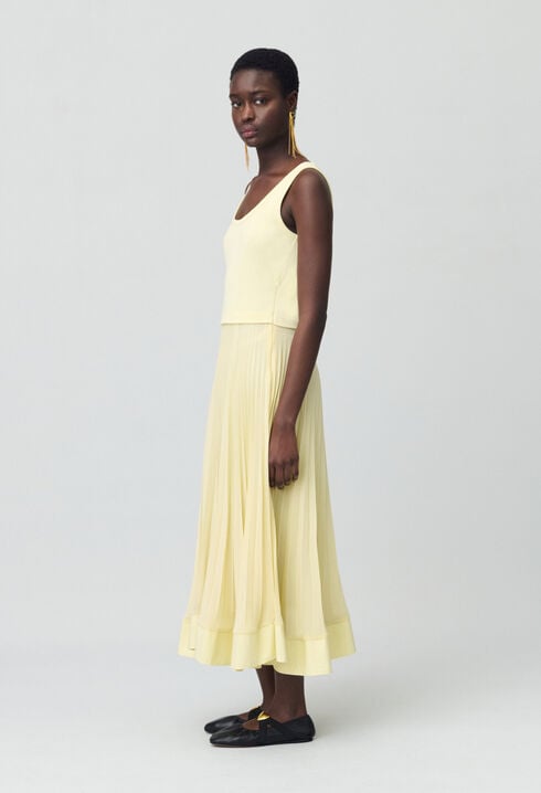 Illusion effect maxi dress