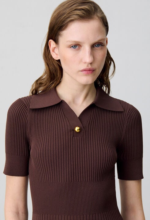 Mid-length knitted dress