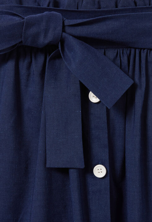 Midi skirt with buttons