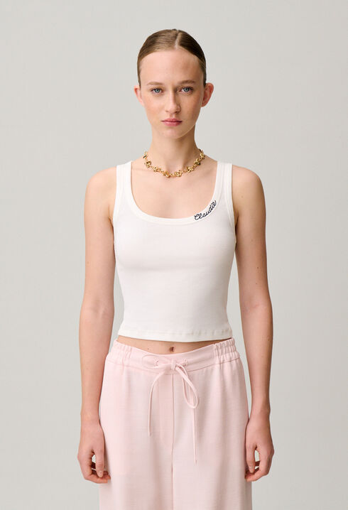 Claudie cotton tank top
