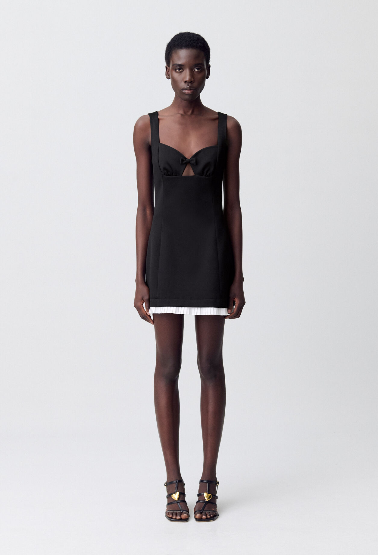 Pleated Mini Dress