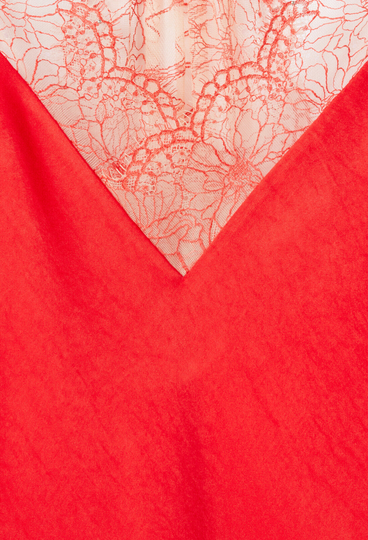 Flowy Satin Lace Dress