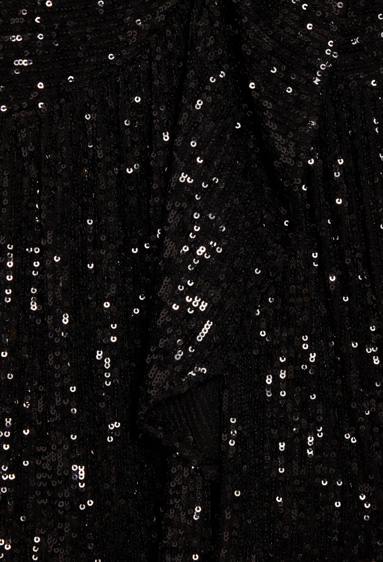 Short black dress with sequins