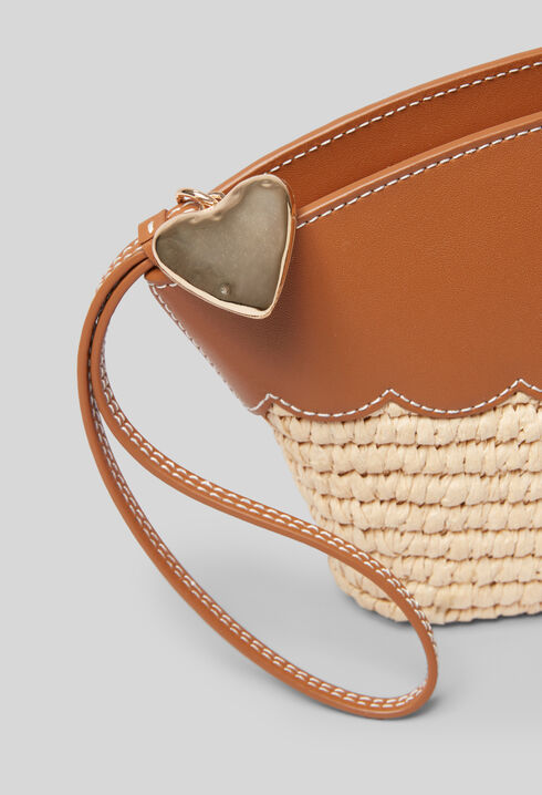 Raffia purse