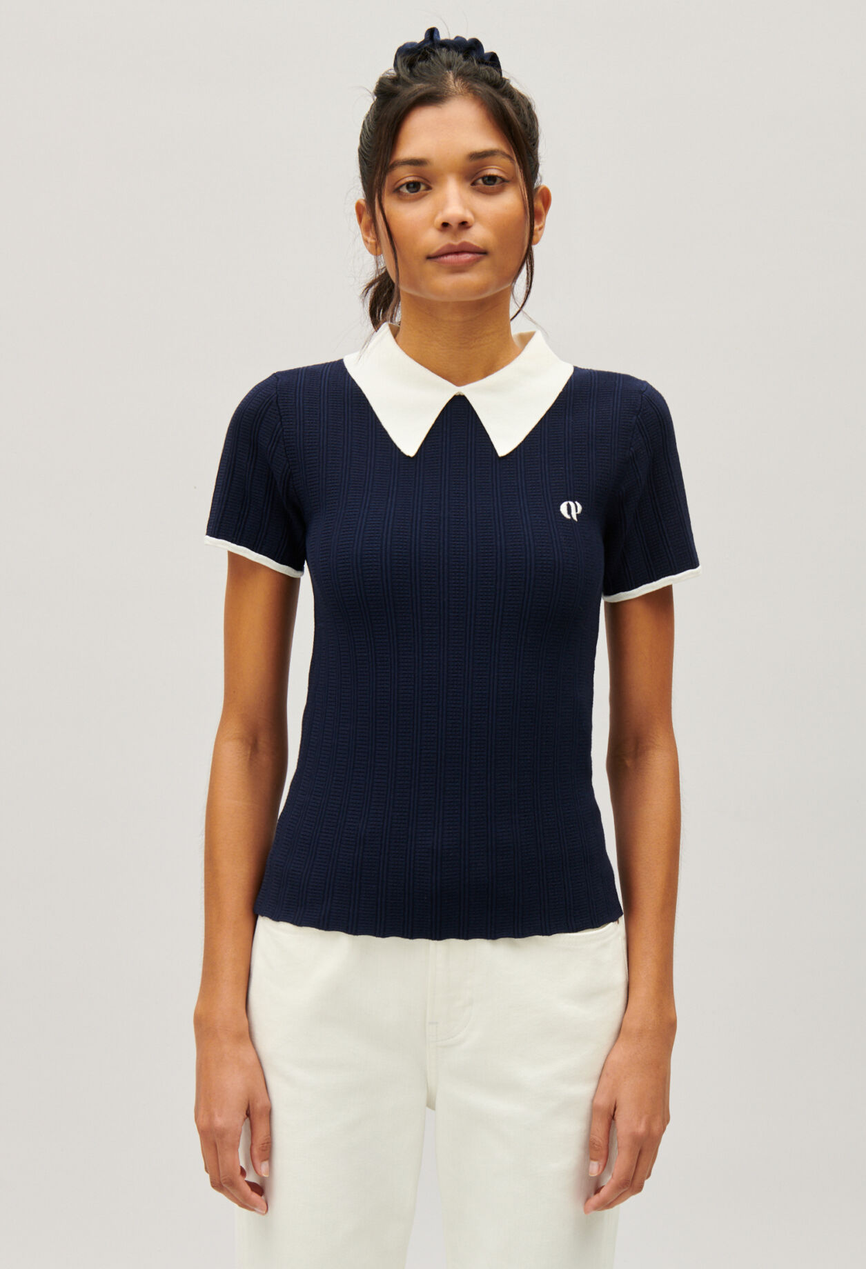 Navy blue tennis top