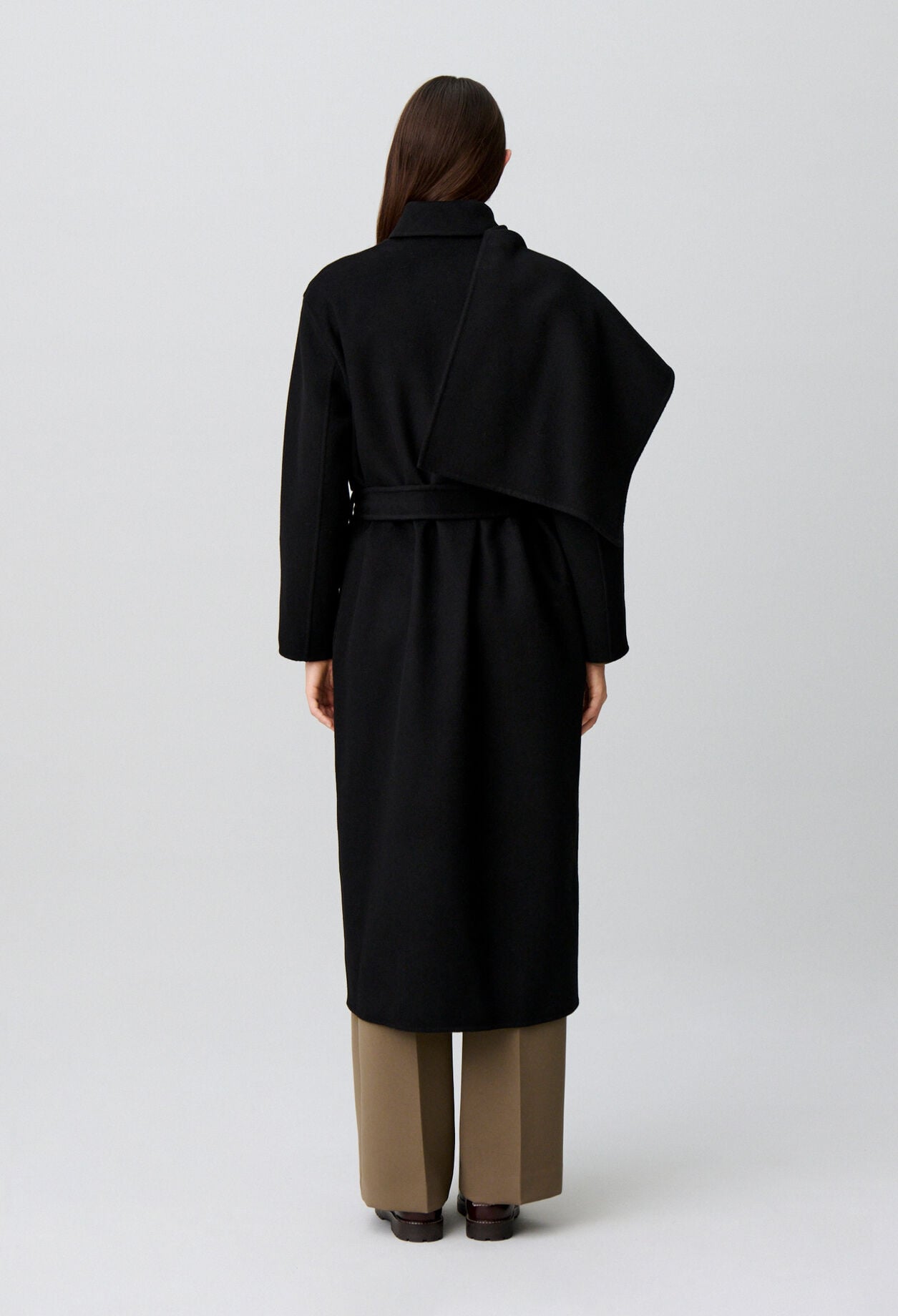 Long draped coat