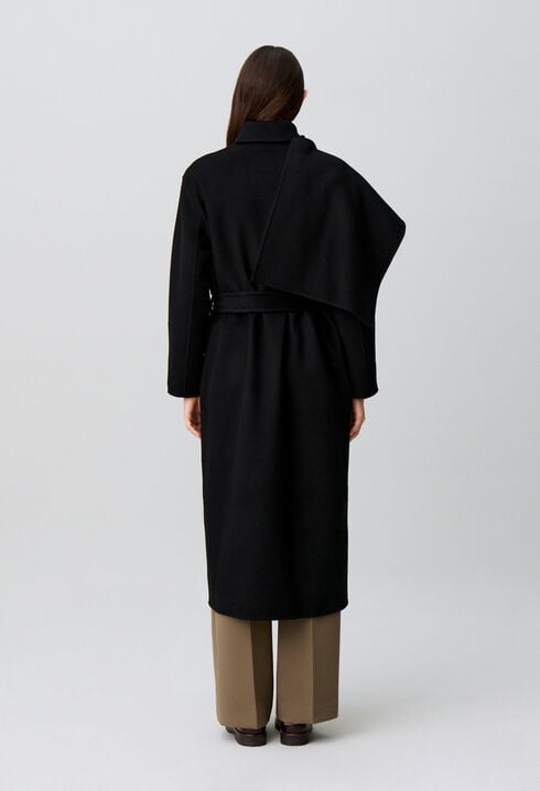 Long draped coat