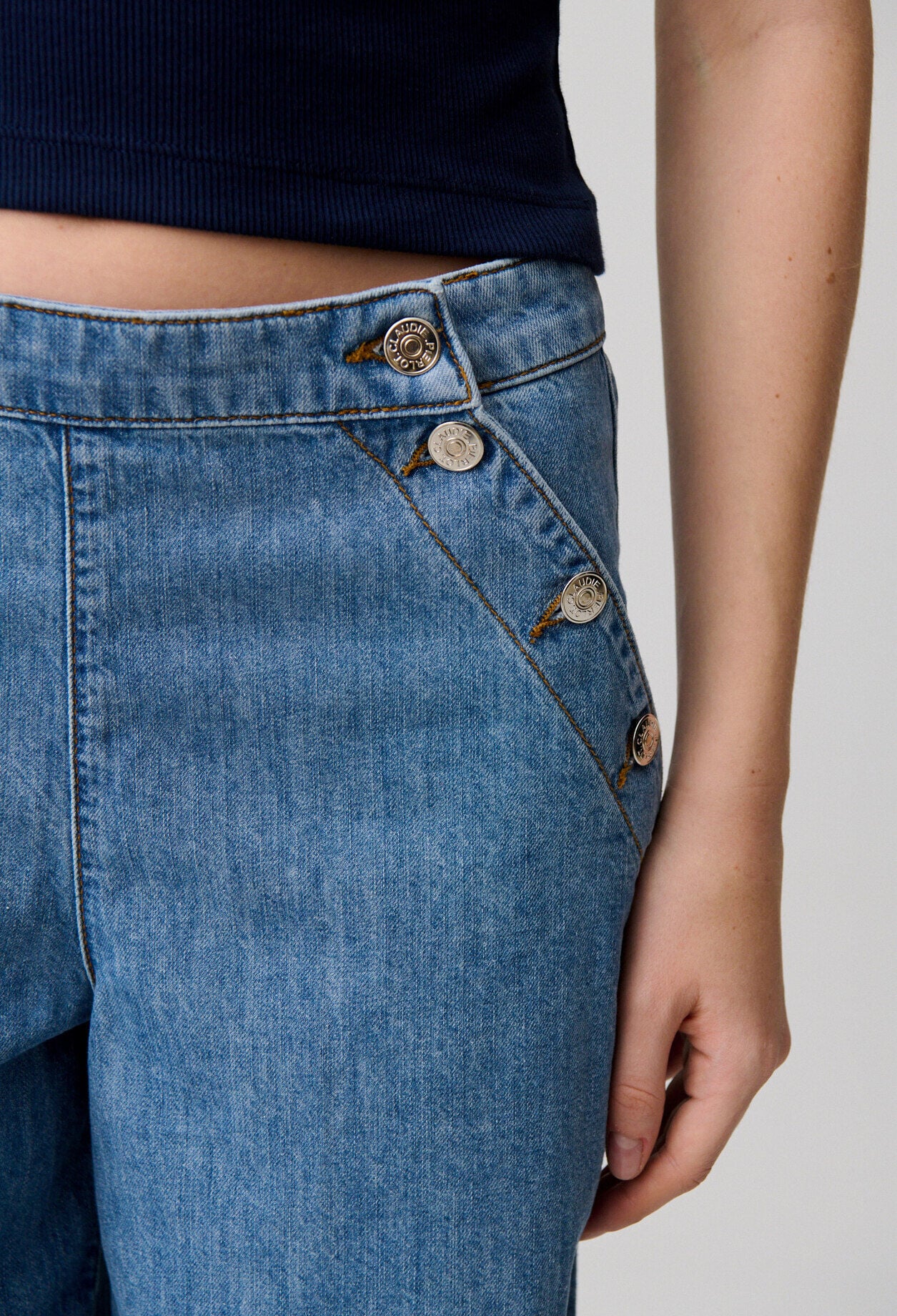 Sailor denim shorts