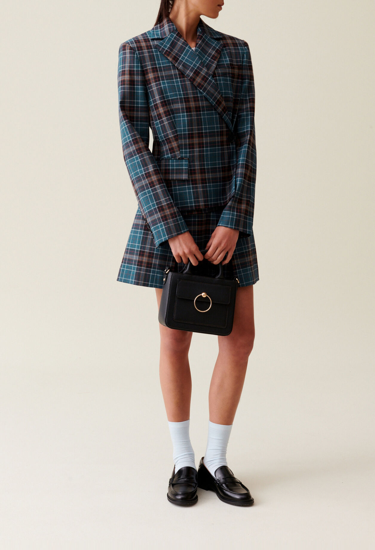 Checked blazer