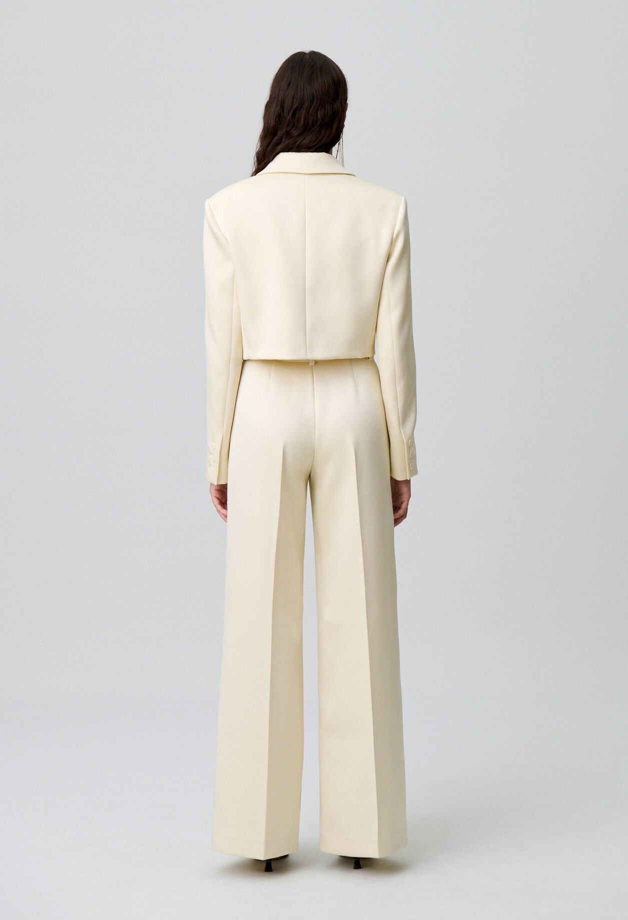 Tailored satin jacket
