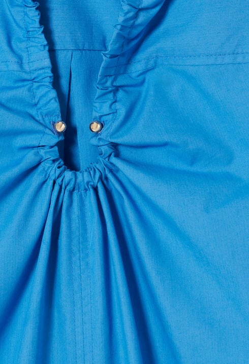 Wide V-neck blouse
