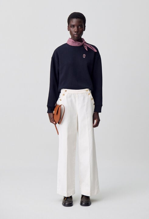 Sailor-Style Corduroy Trousers