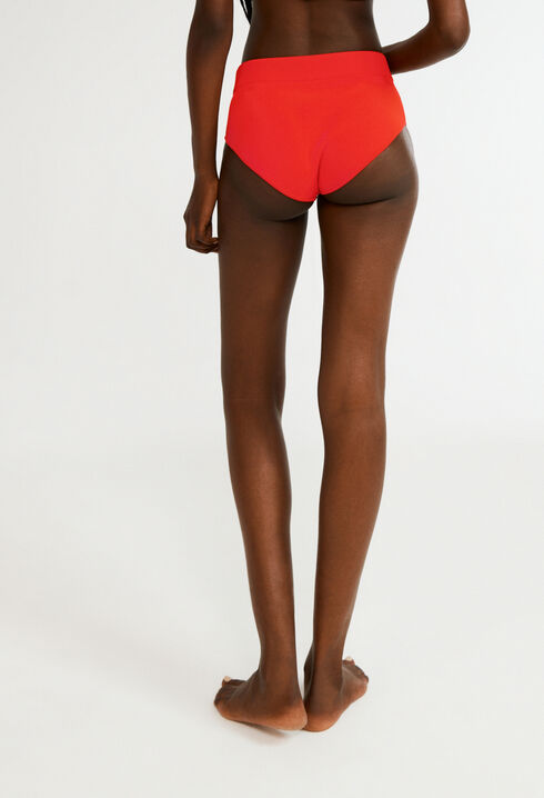 High-waisted knitted briefs