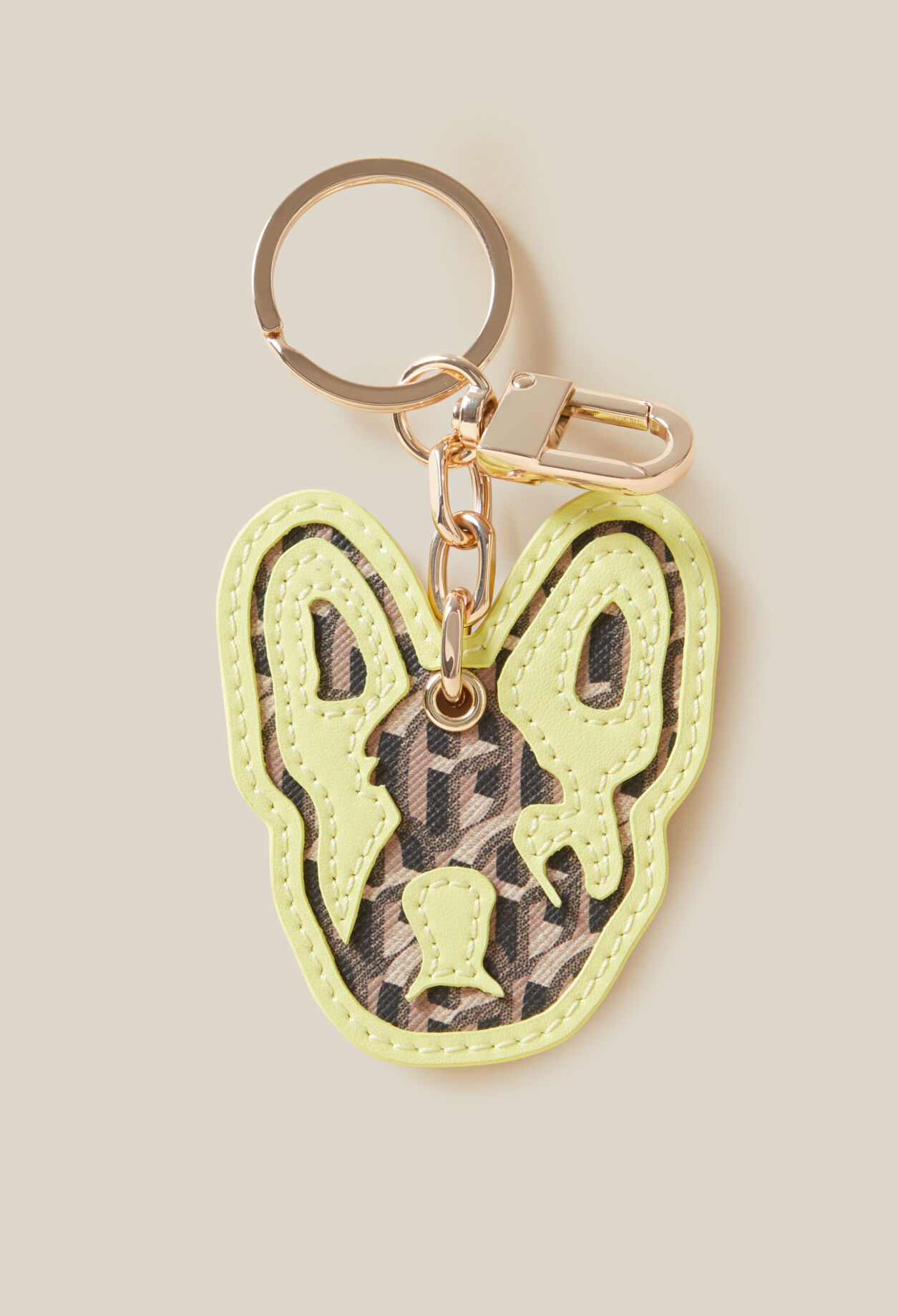 Jean Toto two-tone keyring