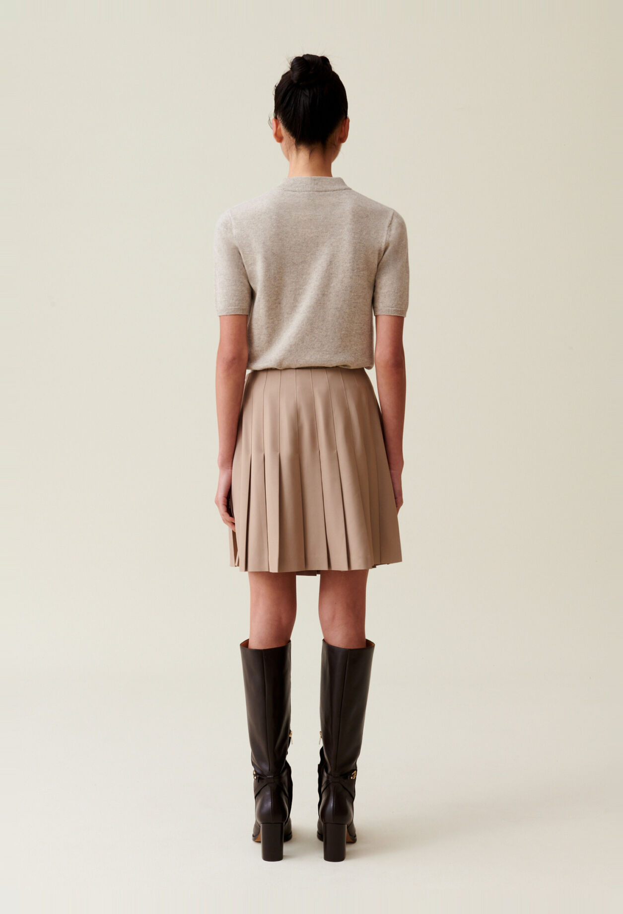 Pleated Mini Skirt