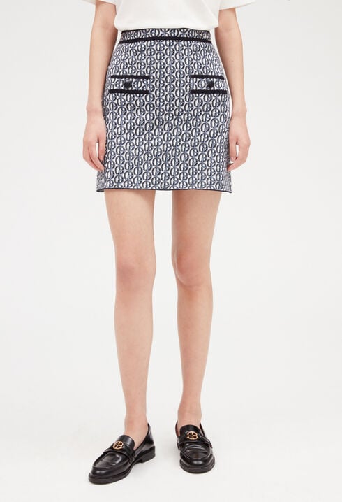 Short skirt with CP monogram