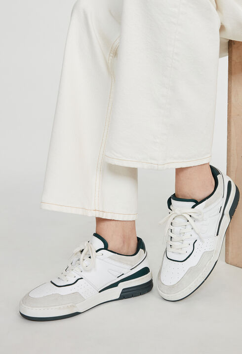 Sneakers blanches cuir